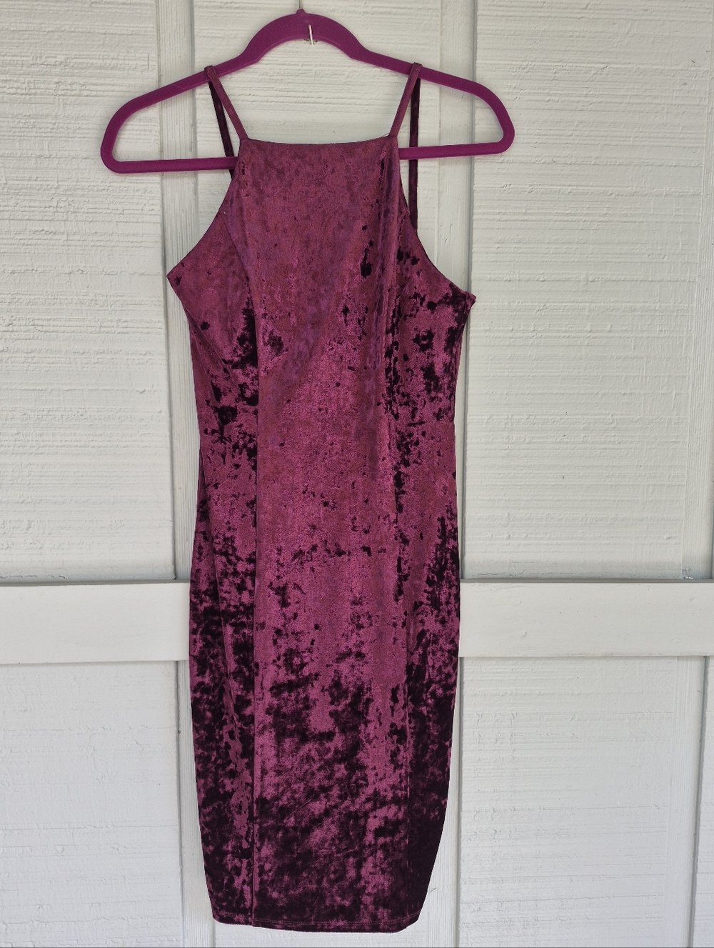 NWT Forever 21 Crushed Velvet Purple Midi Dress S Y2K Whimsygoth Prom